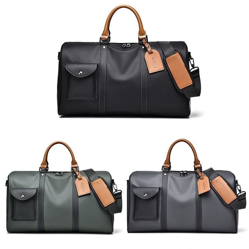 PU Leather Men Women Travel Bag Handbag Soft Leather Carry Hand Luggage Bags Large Capacity Travel Shoulder Bag Weekend Bags