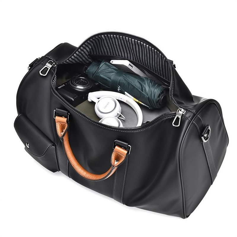 PU Leather Men Women Travel Bag Handbag Soft Leather Carry Hand Luggage Bags Large Capacity Travel Shoulder Bag Weekend Bags