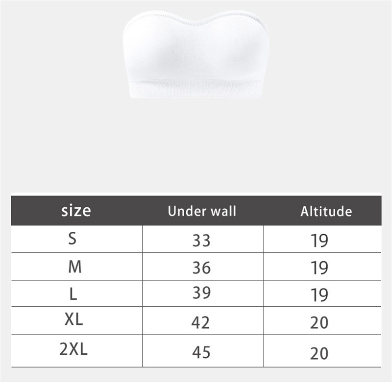 Summer Strapless Women Bras Back Lace Sexy Chest Tops Seamless Breathable Underwea Brassiere Solid Invisible Chest Wraps Bra