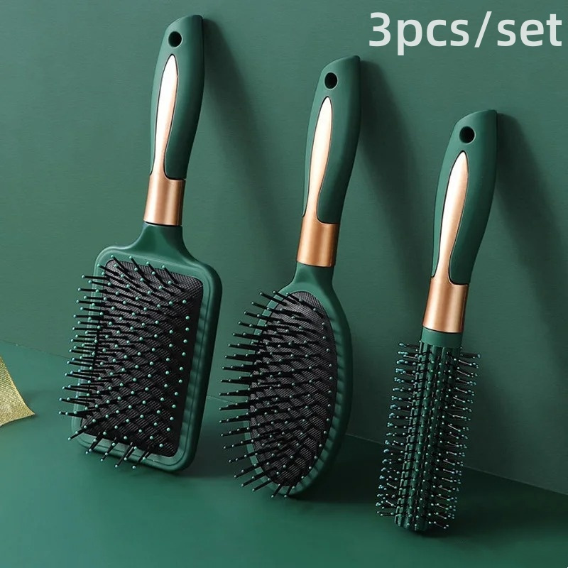 3PCS Detangle Hairbrush Air Cushion Comb Women Scalp Massage Comb Hair Brush Home Salon DIY Hairdressing Tool Barber Accessories