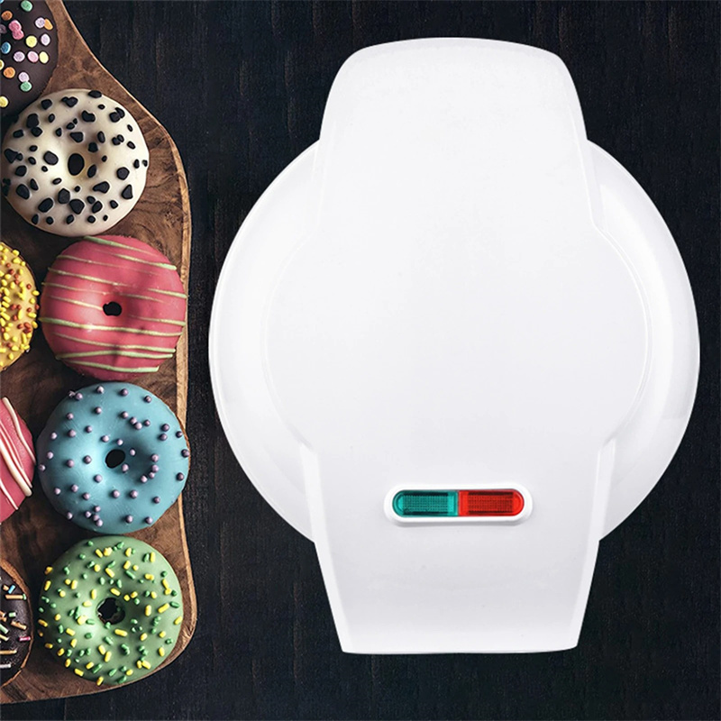 Mini Electric Donut Maker Breakfast Machine Non-Stick 7 Holes Doughnut Makers for Kids Household Multi-Functional Cake Machine