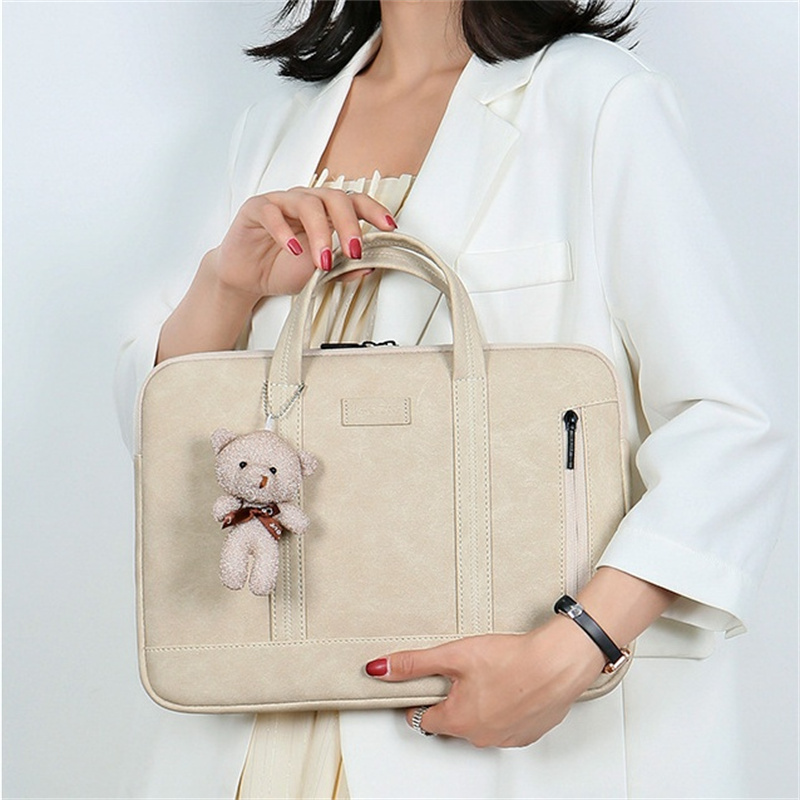 13 14 15 inch Laptop Bag Shoulder Messenger Bag Air Cushion Notebook Pouch Briefcase Office Travel Business Computer HandBag