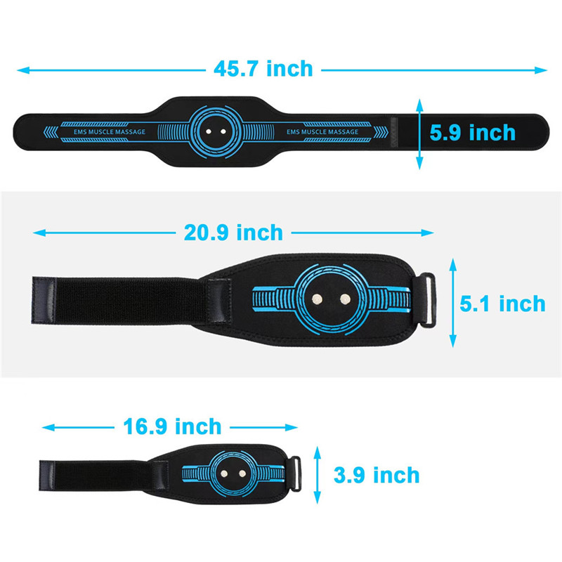 EMS Muscle Stimulator Abdominal Toning Belt Abs Muscle Toner Home Gym Fitness Training Body Slim Belly Waist Arm Leg Lose Weight