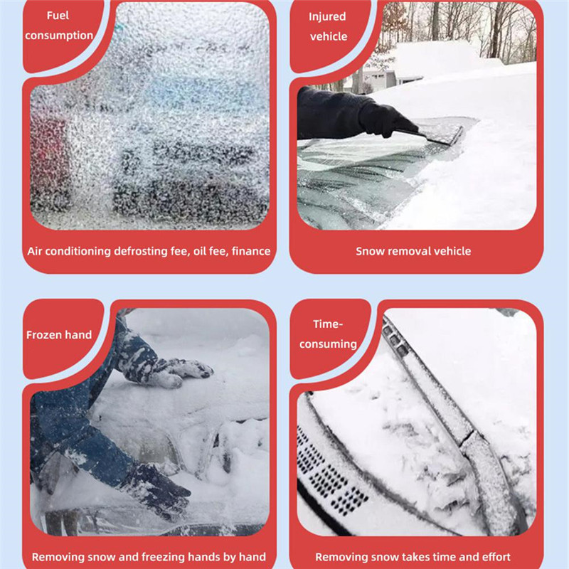 Magnetic Car Front Windscreen Cover Snowproof Windshield Snow Sun Shade Anti Frog Waterproof Protector Cover Car Accessories