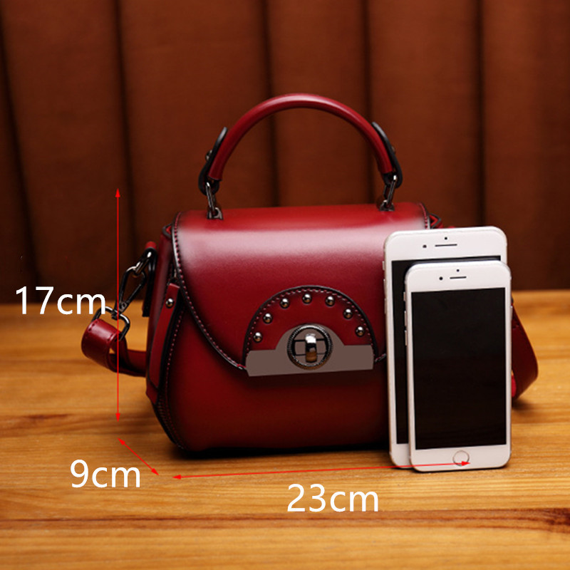 Female Tote Bag Cowhide Luxury Handbag Bucket Bag Purse Women Famous Brand Shoulder Bag Ladies Crossbody Messenger Bag