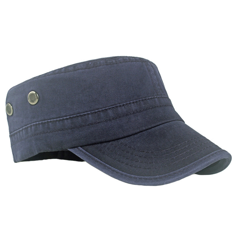 Vintage Flat Top Cap Women Men Washed Caps Adjustable Fitted Thicker Hats Summer Sun Hat  Baseball Cap For Men Fishing Cap