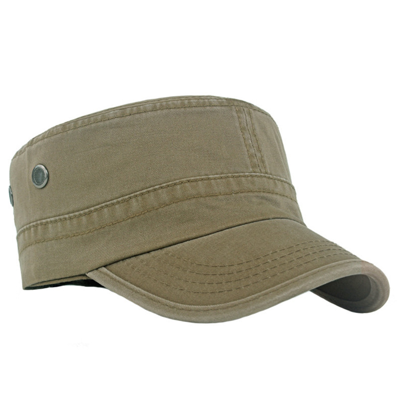 Vintage Flat Top Cap Women Men Washed Caps Adjustable Fitted Thicker Hats Summer Sun Hat  Baseball Cap For Men Fishing Cap