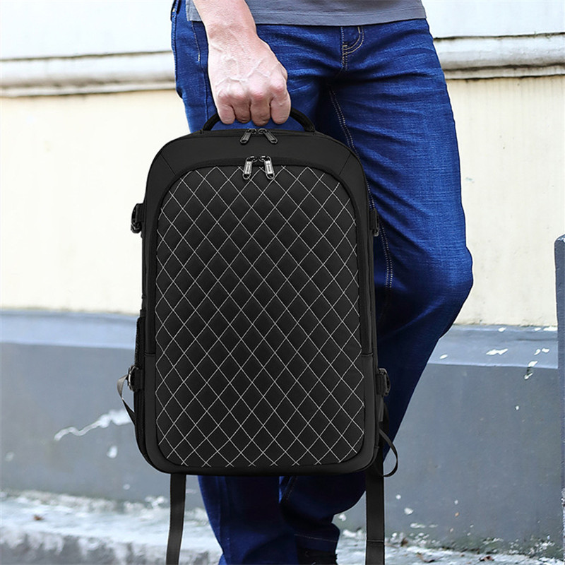 Fashion Men Expandable Backpack 17 inch Laptop Backpack Waterproof USB Charging Bags Male Large Capacity Travel Business Bag