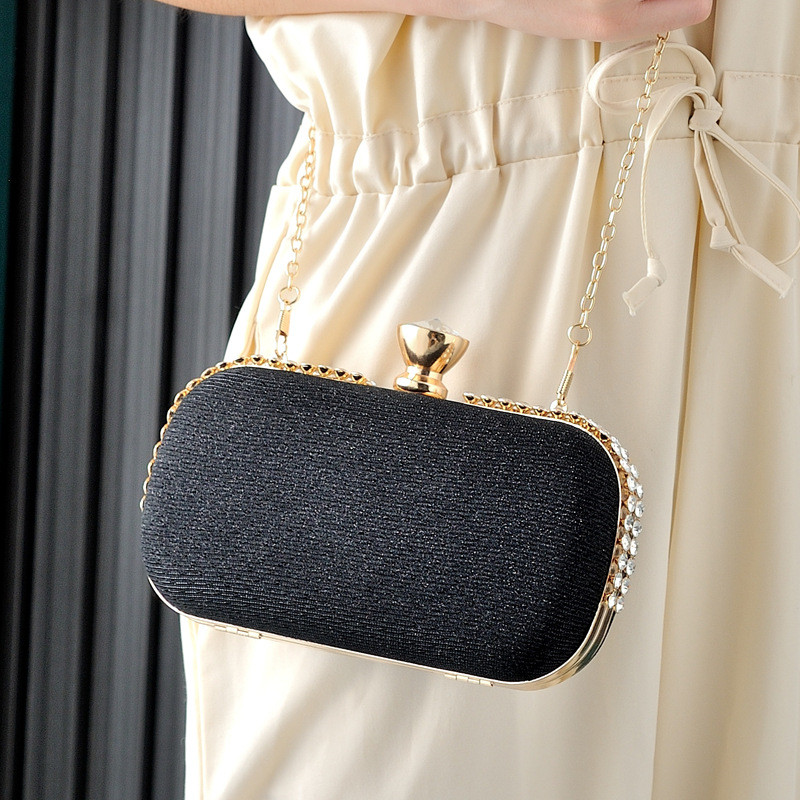 Fashion Diamond Evening Clutch Bag For Women Luxury Glitter Sequins Rhinestone Clutches Handbag Lady Chain Shoulder Bag Purse