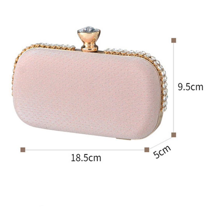 Fashion Diamond Evening Clutch Bag For Women Luxury Glitter Sequins Rhinestone Clutches Handbag Lady Chain Shoulder Bag Purse