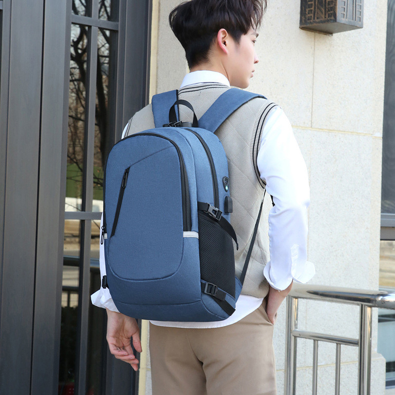 Waterproof Anti Theft Password Lock Backpack Men 15.6 Inch Laptop Backpack USB Charging Oxford School Bag Bagpack for Boy Teen