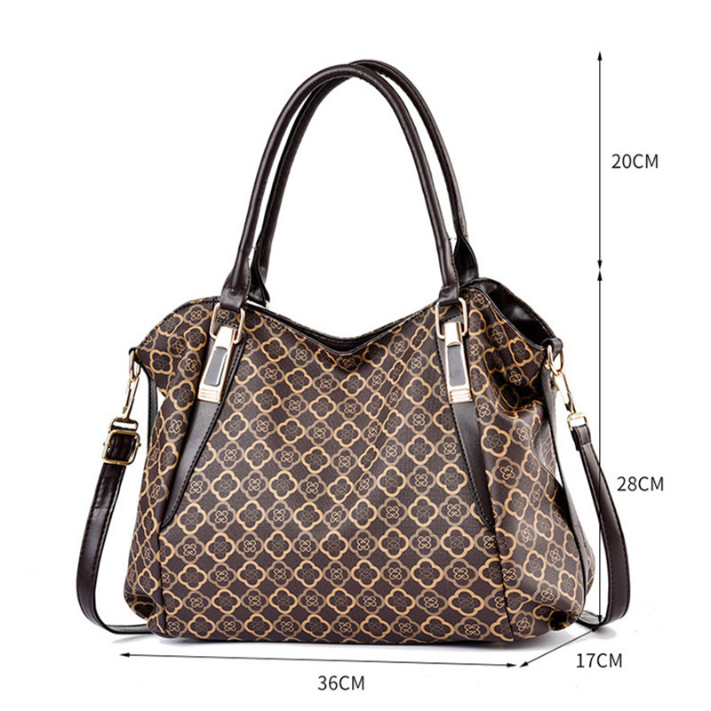 PU Leather Fashion Women Bags Female Hand Tote Bag Printed Messenger Shoulder Bag Lady Handhag Luxury Crossbody Bag