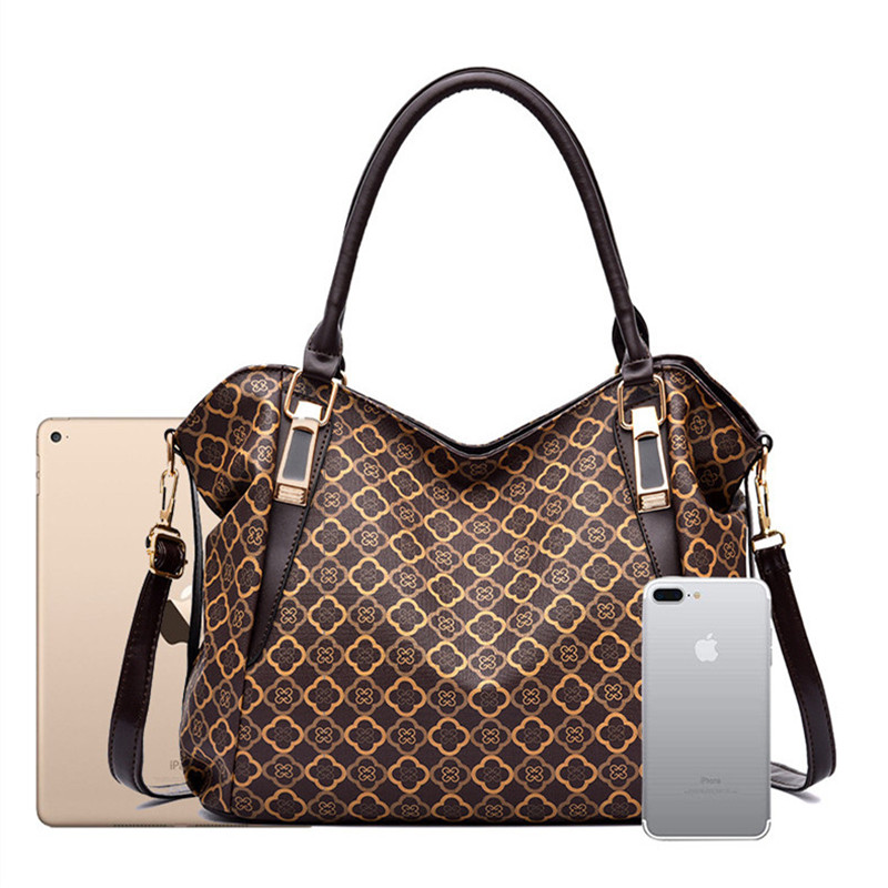 PU Leather Fashion Women Bags Female Hand Tote Bag Printed Messenger Shoulder Bag Lady Handhag Luxury Crossbody Bag