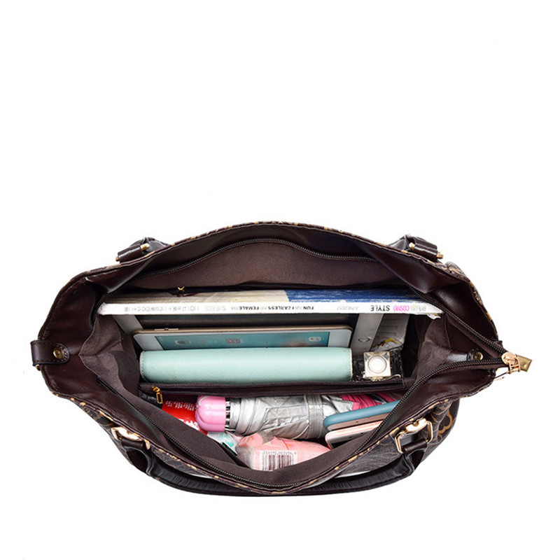 PU Leather Fashion Women Bags Female Hand Tote Bag Printed Messenger Shoulder Bag Lady Handhag Luxury Crossbody Bag