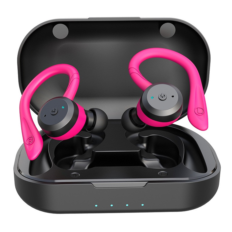 Swimming Waterproof Bluetooth Earphone Dual Wear Style Sport Wireless Headset TWS Ipx7 Earbuds Stereo Headphone With Mic