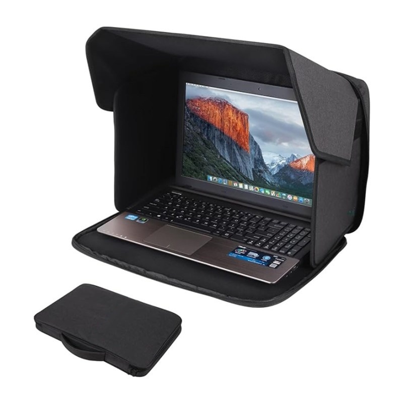 Laptop Sunshade Folding Sun Visor Bag Outdoor Working Sunshade Foldable Notebook Laptop Bag Sun Shade for Macbook Cover Case Kit