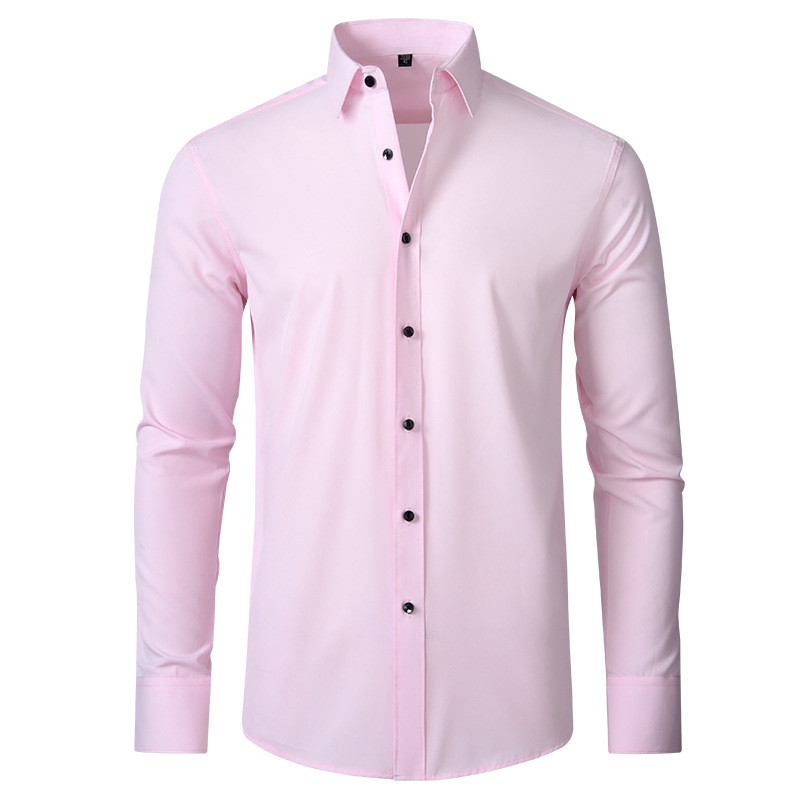 Spring Men's Social Shirt Slim Business Dress Shirts Male Long Sleeve Casual Formal Elegant Shirt Blouses Tops Man Brand Clothes