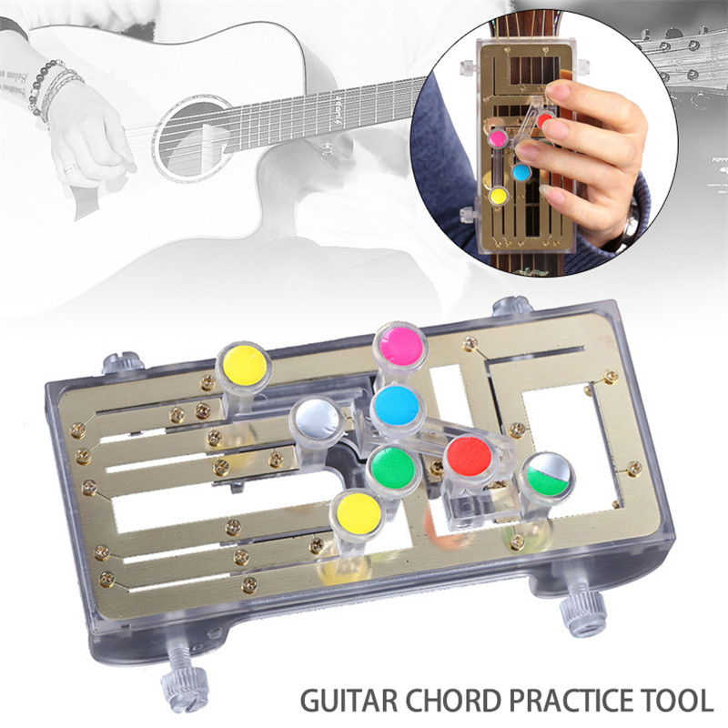 Guitar Learning System Acoustic Guitar Chord Practice Tool Aid Device Chord Study Play Helper Assist Trainer for Beginners