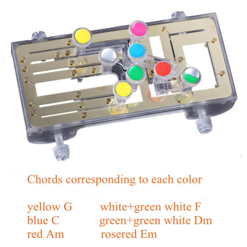 Guitar Learning System Acoustic Guitar Chord Practice Tool Aid Device Chord Study Play Helper Assist Trainer for Beginners