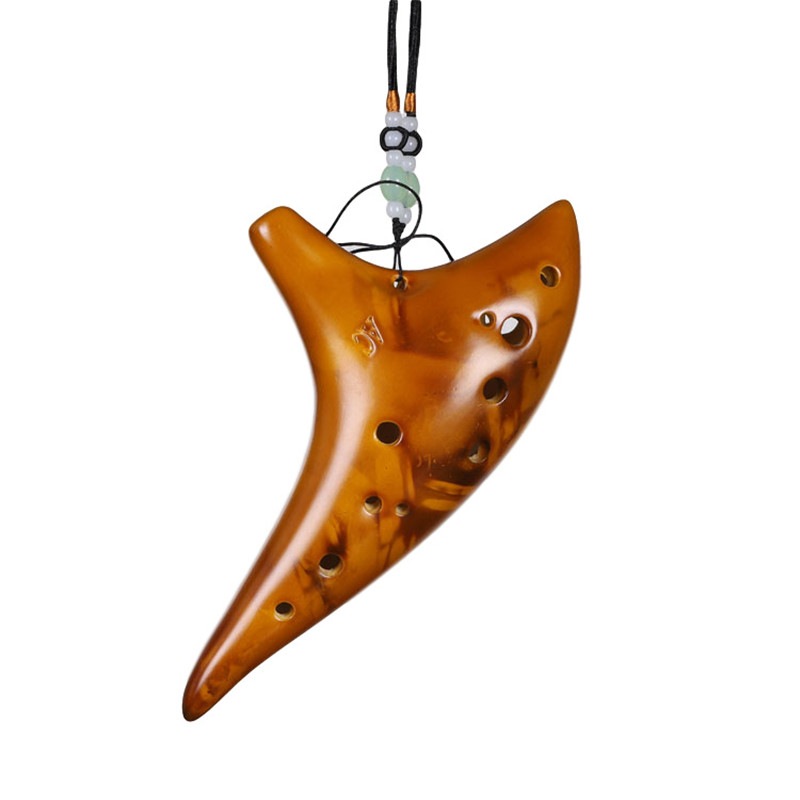 12 Tones Ceramic Ocarina Alto C Key Tone Flute Gradient Chinese Tao Professional Musical Instrument For Beginner Accessories