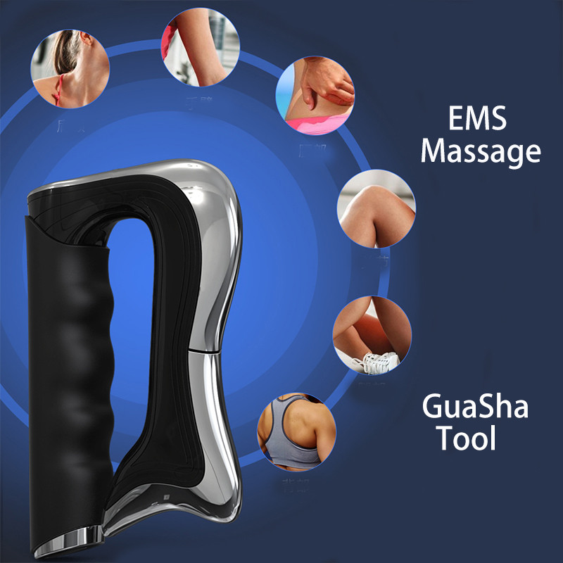 3 Levels Electric Guasha Scraper EMS Muscle Therapy Massager IASTM Massage Tool Adjustable Speed Deep Muscle Fascia Massager