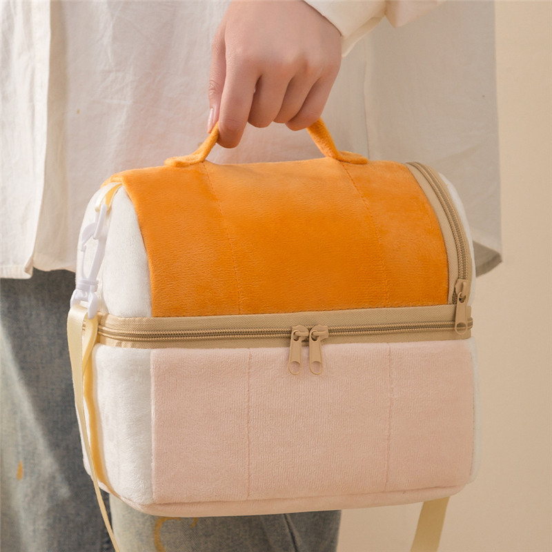 Large Capacity Thermal Lunch Bag Portable Cooler Bag Insulated Food Bag Toast Handbag for Work School Picnic Bento Bags