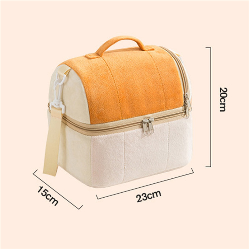 Large Capacity Thermal Lunch Bag Portable Cooler Bag Insulated Food Bag Toast Handbag for Work School Picnic Bento Bags