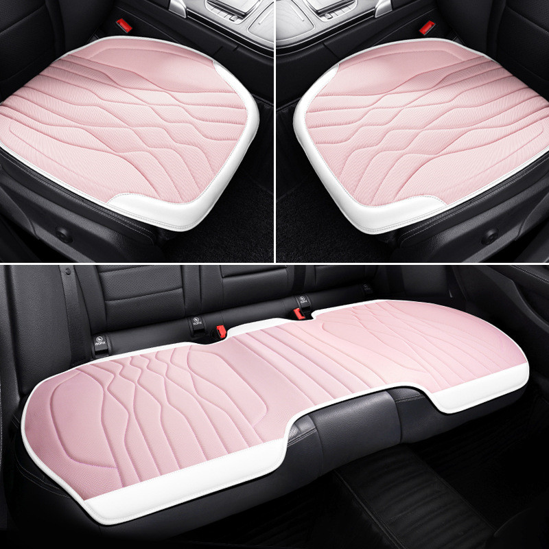 Four Season Car Seat Cover Set Ice Silk Seat Cushion Universal Breathable Seat Cover Protector Pad Auto Interior Accessories