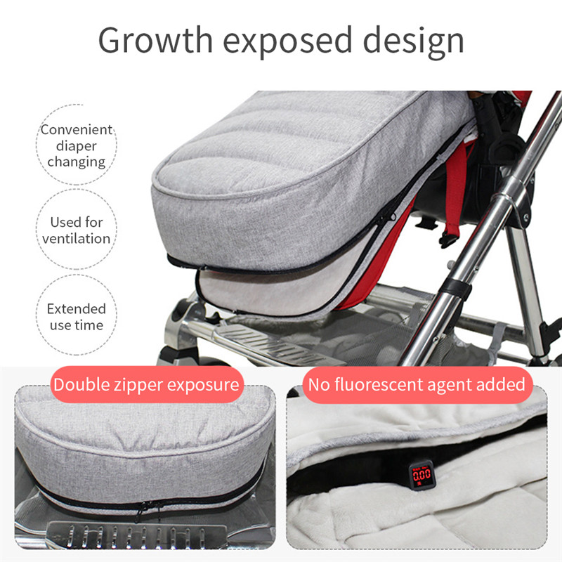 Baby Stroller Sleeping Bag Warm Stroller Foot Cover Universal Thickening Cushion Sleepsack Windshield Winter Out Windproof