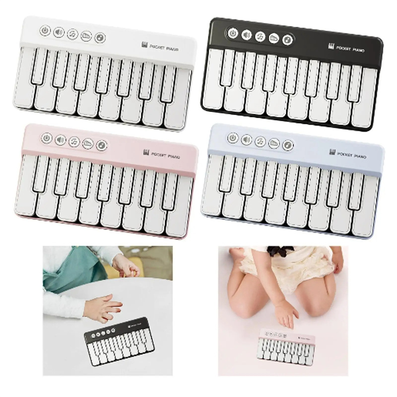 8 Key Mini Pocket Electronic Piano Tone Children's Beginner Music Equipment Multifunctional Small Piano Portable Boys Girls Toys
