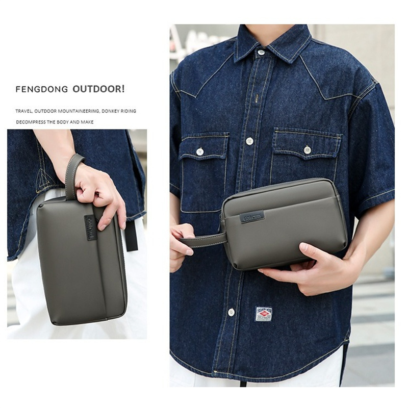 Pu Leather Waterproof Ultra Light Multi Pocket Clutch Bag Large Capacity Handbag Purse Business Envelope Bag Money Card Wallet
