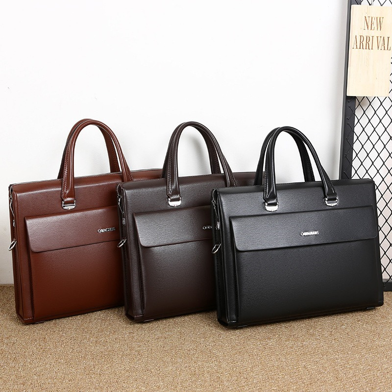 Luxury Briefcases Men Leather Designer Anti-theft Password Lock Tote Bag Business Office Laptop Handbag Shoulder Messenger Bag