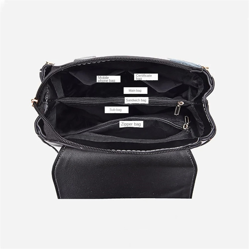 Women Soft Leather Backpack Vintage Female Shoulder Bag Casual Travel Ladies Knapsack Multi-purpose Fashion Splicing School Bag