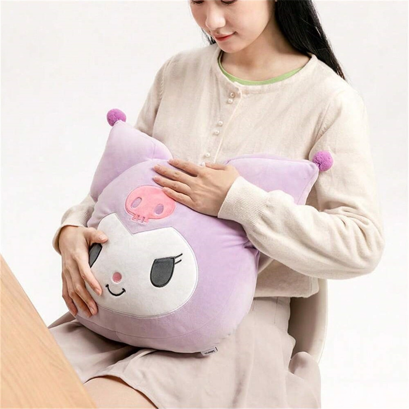 Sanrio Cute Cartoon Kuromi Cinnamoroll Elastic Soft Pillow Cushion Home Dormitory Bedroom Sofa Throw Pillow Plush Toy Gifts
