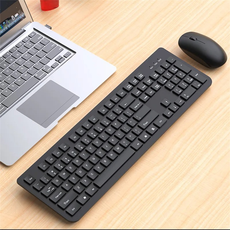 2.4G Wireless Keyboard Mouse Set 104 Keys Standard Keyboard Gaming Keyboard Mouse Kit for Android TV Box Laptop PC Accessories