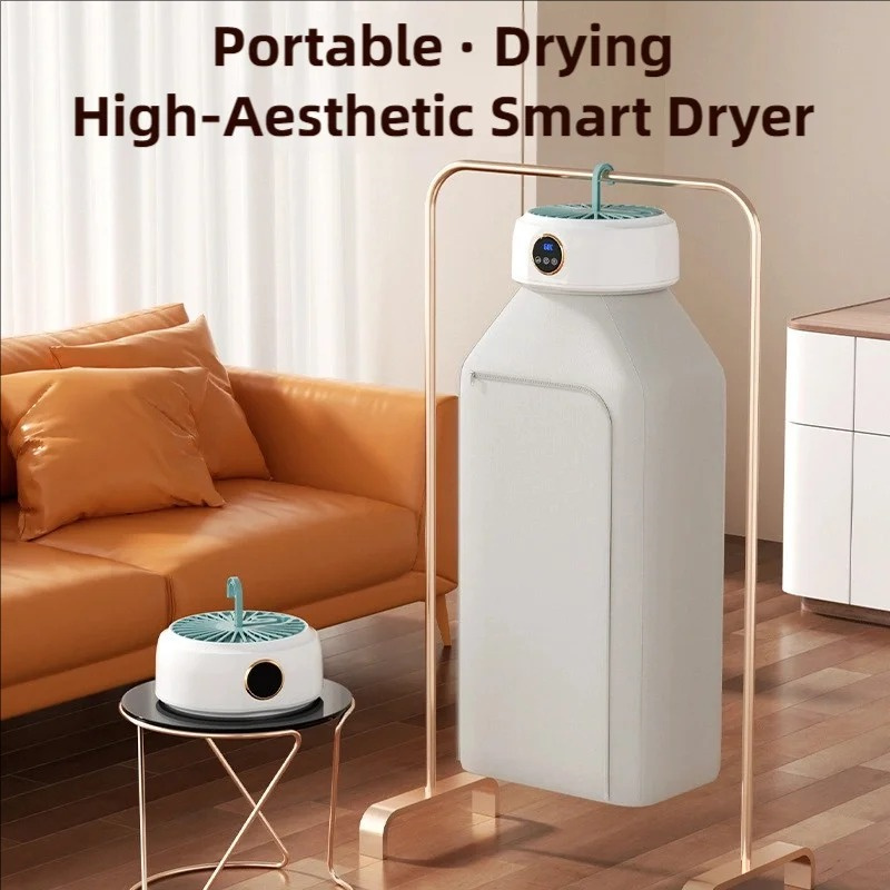 Foldable Electric Cloth Hanging Dryer Fast Heating Air Sterilize Mini Folding Dryer Machine Portable Compact Clothes Dryers