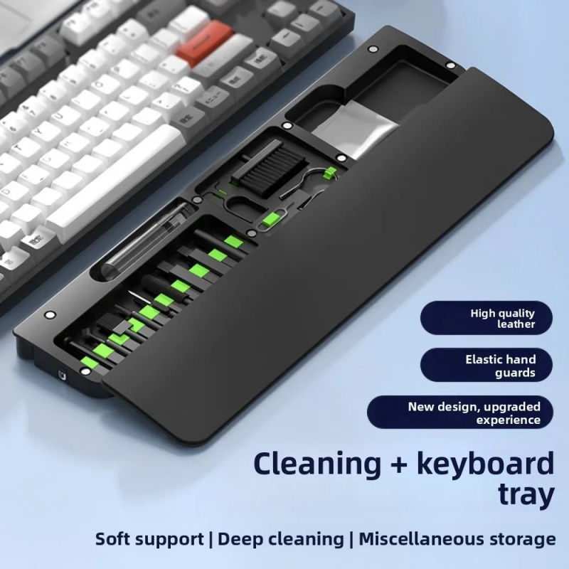 22in1 Phone Camera Laptop keyboard Cleaning Set Office Wristband Keyboard Support Leather Sponge Hand Holder Keyboard Palm Tray