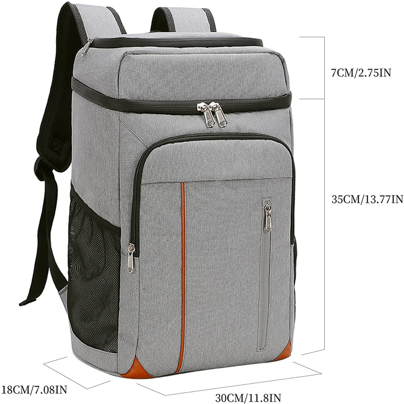 Luxury Thermal Insulation Backpack Large Capacity Outdoor Picnic Backpack Bottle Opener Trolley Ice Bag Cooler Rucksack