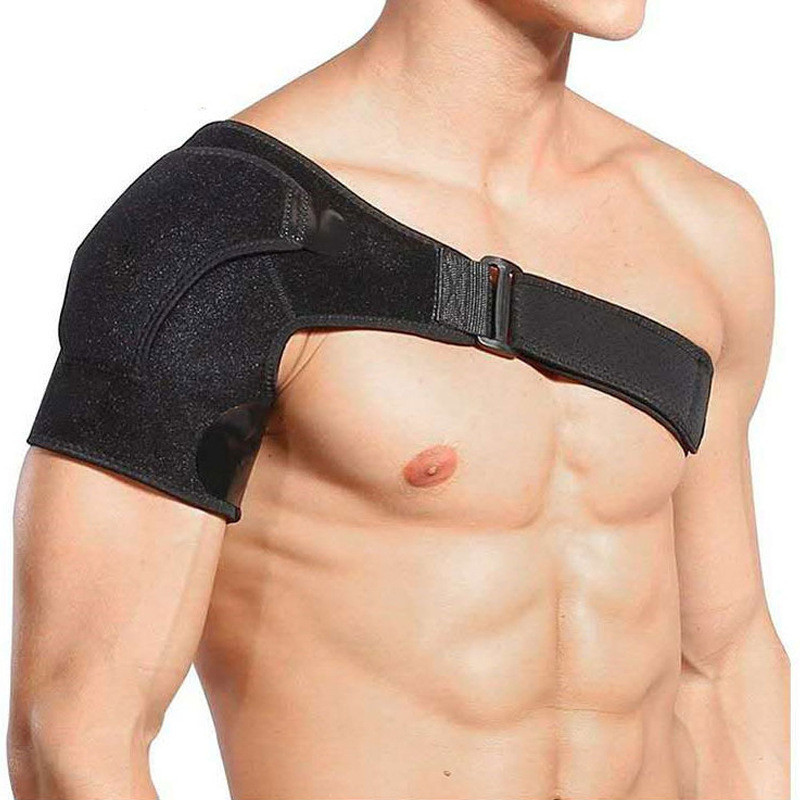 Back Support Adjustable Bandage Protector Reinforced Functional Training Equipment Single Shoulder Strap Sport Injury Prevention