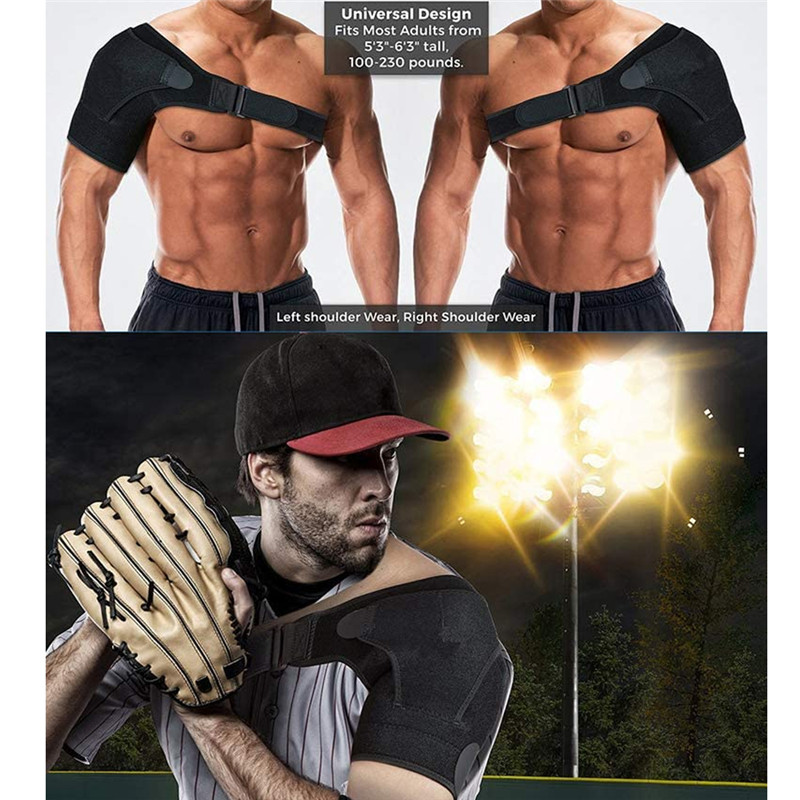 Back Support Adjustable Bandage Protector Reinforced Functional Training Equipment Single Shoulder Strap Sport Injury Prevention