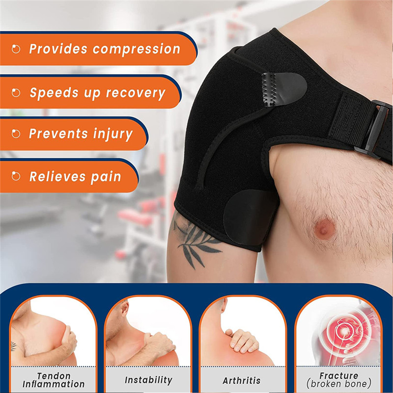 Back Support Adjustable Bandage Protector Reinforced Functional Training Equipment Single Shoulder Strap Sport Injury Prevention