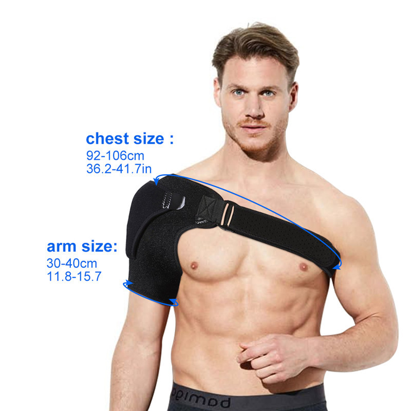 Back Support Adjustable Bandage Protector Reinforced Functional Training Equipment Single Shoulder Strap Sport Injury Prevention