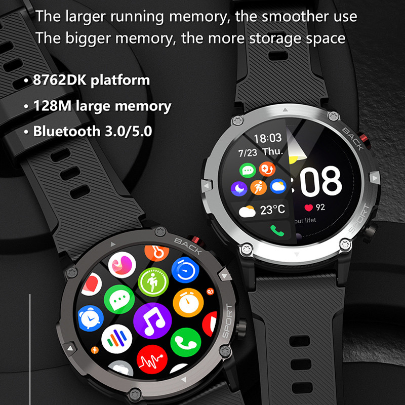 C21 Smartwatch Bluetooth Call Multi Sport Mode Heart Rate Sleep Monitoring Wrist Watches Waterproof Smart Watch for Men Women