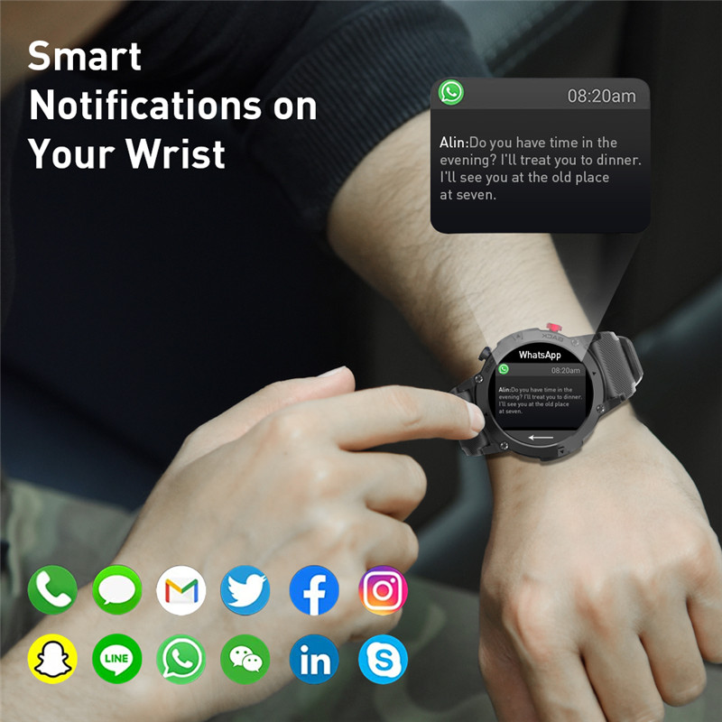 C21 Smartwatch Bluetooth Call Multi Sport Mode Heart Rate Sleep Monitoring Wrist Watches Waterproof Smart Watch for Men Women