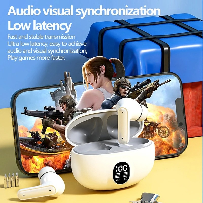 Bluetooth 5.4 TWS Earphone Touch Control Wireless Headphone LED Digital Display In Ear Stereo Headset Earbuds With Mic
