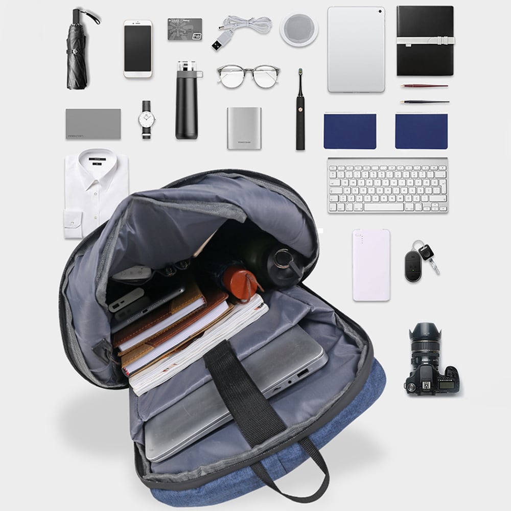 Men USB Charging Waterproof Laptop Backpack Casual Oxford Women Bags Male Business Bag 15.6 Inch Notebook Backpacks School Bag