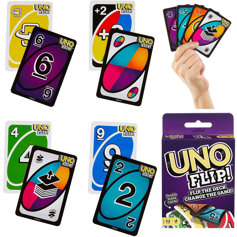 UNO-Wild Mattel Games Uno Family Card Game Genuine Party Creative Entertainment Board Game Cards Puzzle Game Funny Poker Gift