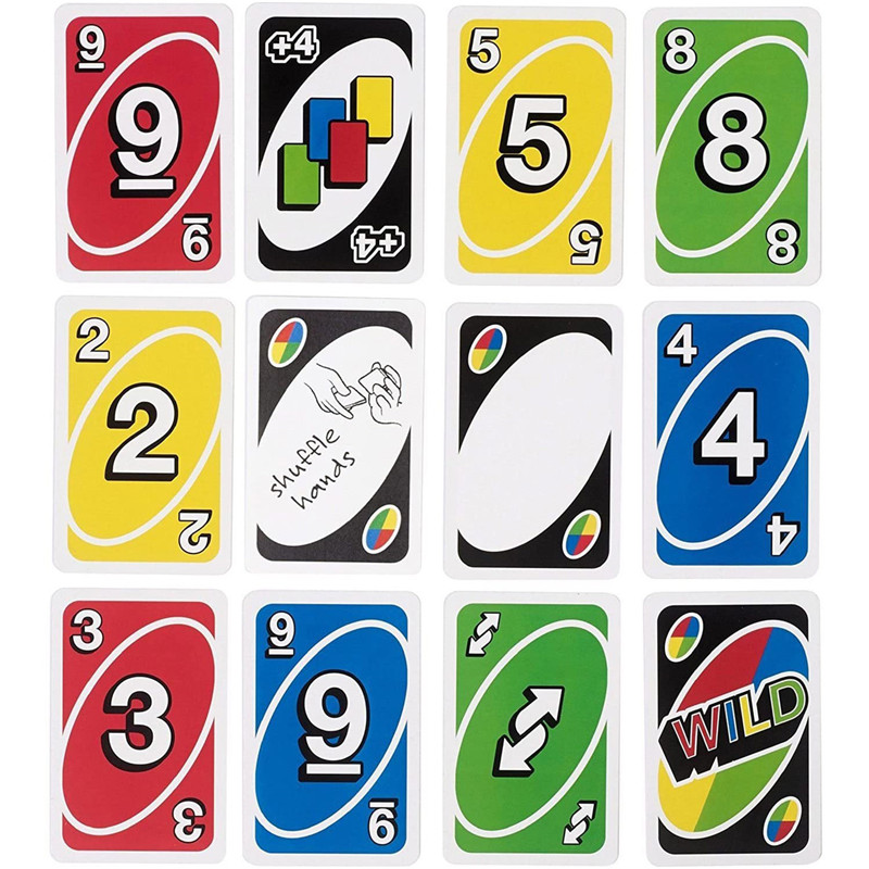 UNO-Wild Mattel Games Uno Family Card Game Genuine Party Creative Entertainment Board Game Cards Puzzle Game Funny Poker Gift