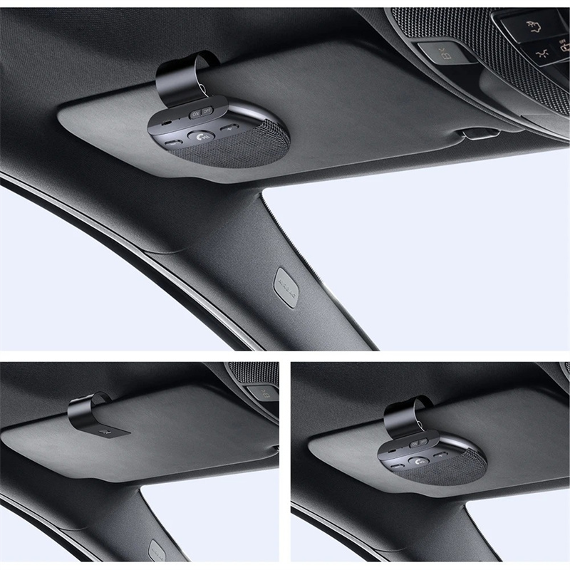 Wireless Vehicle Car BT 5.0 Speakers Handsfree Car Kit Hands-free Bluetooth Speakerphone Sun Visor Music Player With Mic