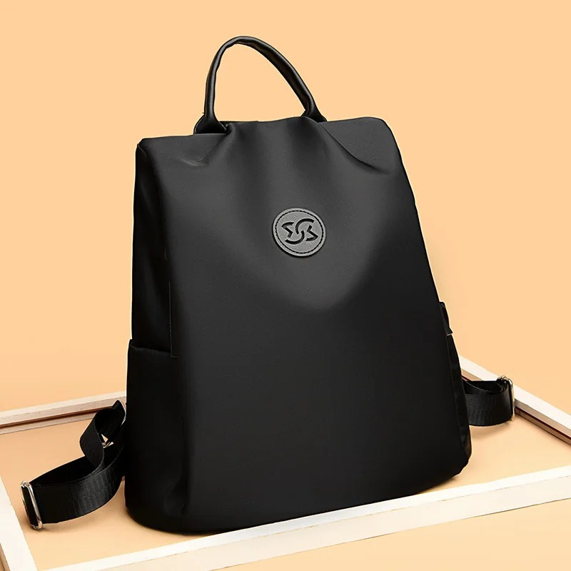 Anti Theft Women Backpack High Quality Nylon Fashion Schoolbag Luxury Laptop Backpacks Ladies Travel Knapsack Shoulder Bag